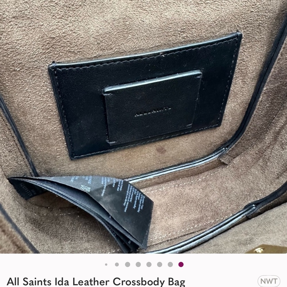 All Saints Ida Leather Crossbody Bag - Picture 15 of 15